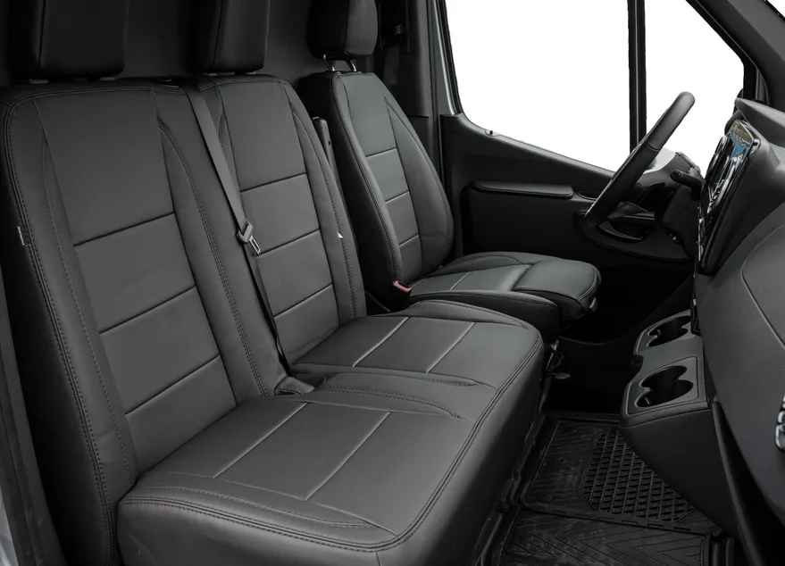 Packline Setetrekk Leatherlook matt sort - LandCruiser 250 Setepakke 1+1 Justerb